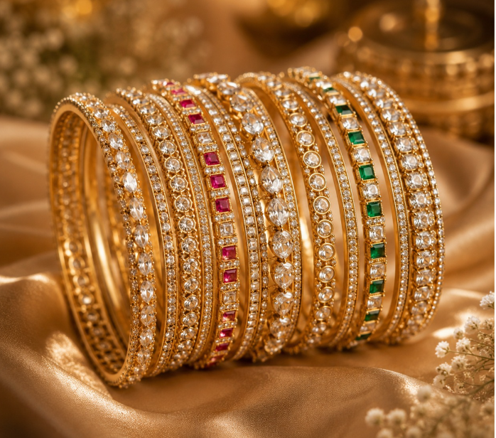 Lavender Stone Bangles